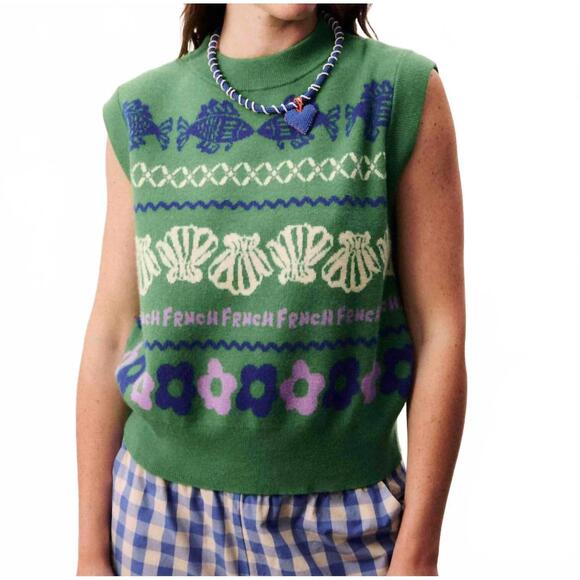 FRNCH Sweaters - NEW FRNCH johanne sweater in green